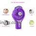 Thosdt Misting Fan 2 in 1 Mini Handheld USB Misting Fan with Personal Cooling Mist Humidifier Portable for Home Office and Travel Built in 2200mAh Rechargeable Battery (Purple) - B06Y1RQY9Q